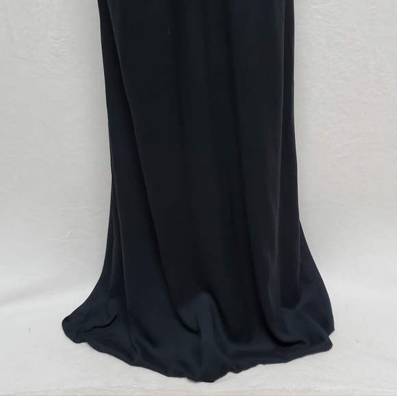 NWT Raviya Black Cotton Crepe Double Strap Cage Back Maxi Dress Swimsuit Coverup - Picture 9 of 12
